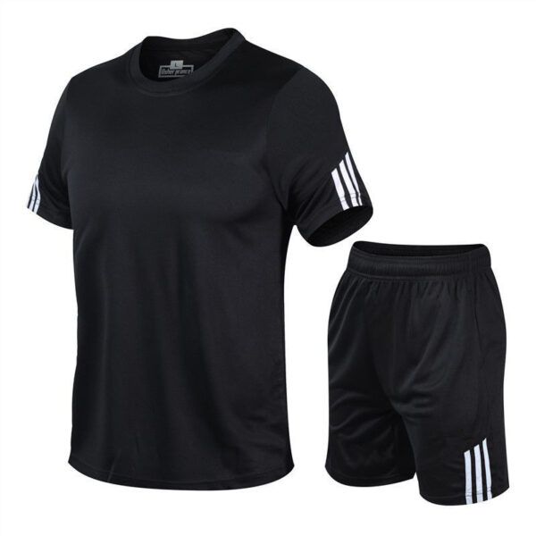 Men Sports Suit Track Suit Running Suit Gym Two Piece Quick Drying Clothes - Image 4