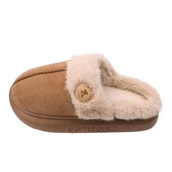 New Plush Slippers For Women Winter Warm Home Slipper Indoor Thick-soled Fleece Shoes - Image 6